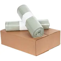 Knapzak Vuilniszakken Geperforeerd | Sluitlint | LDPE | Transparant | 37 Micron | 1000 liter (54 zakken)