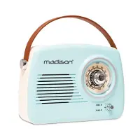 Madison FREESOUND-VR30 Draagbare nostalgische radio met Bluetooth en FM