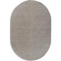 Villeroy & Boch Francois ovaal handgeweven wol vloerkleed linnen 160x230