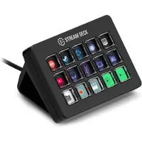 Elgato Stream Deck, schaarklepmechanisme, zwart, 15 knoppen, 118 mm, 84 mm, 30 mm, 286 g