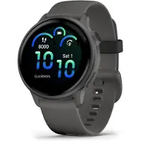 Garmin Vivoactive 6 smartwatch, kleur: steengrijs (Pebble Grey), modelnummer: 010-02985-04