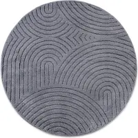 Elle Decoration Design-vloerkleed Cosy Panglao, ook als rond tapijt verkrijgbaar uni laagpolig, hoog-laag structuur, modern, scandi, boho, woonkamer