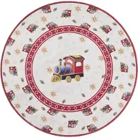 Villeroy & Boch Toy’s delight limited edition rond vloerkleed kersttrein creme