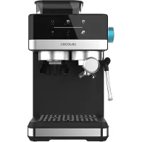 Cecotec Power Espresso 20 Grind, espressomachine, 1,7 liter, gemalen koffie, ingebouwde molen, 1350 W, zwart, roestvrij staal