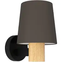 Eglo Wandlampje Edale met bruine kap