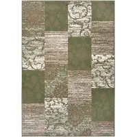 Home Collection Vloerkleed Bloques - Groen/Crème 160 x 230 cm
