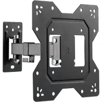 Puremounts TV-wandhouder, verstelbare wandbeugel, VESA 200, kantelbaar en draaibaar