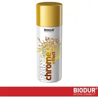 BIODUR Metallic Spuitbus Goud - Chroom Spiegeleffect - 400 ml - Hoogglans - Sneldrogend - Interieur Decoratie