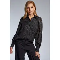 Freebird Dames Blouses Kendall - Zwart - Maat XS