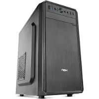 NOX Lite LITE030, Midi-toren, PC, Zwart, Micro ATX, Mini-ITX, Kunststof, SPCC, Thuis/kantoor