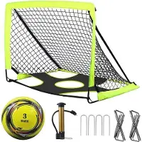 Markenlos Opvouwbare voetbaldoelen, 120x90x90 cm - Draagbare, opklapbare doelen voor kinderen