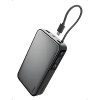 Aukey PB-Y48 - Krachtige Powerbank van 20.000mAh - 100W - Geïntegreerde USB-C kabel - Storm Gray