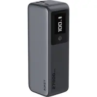 Aukey PB-Y63 - Ultra snelle en krachtige powerbank van 27.600mAh - 140W - Laadt 2 PC's tegelijkertijd op - Storm Gray