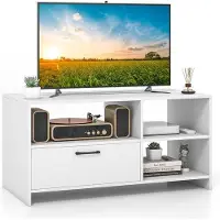 Famanu TV-kast met lade en open vakken - Wit