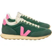 Veja Sneakers laag 'Rio Branco II' lichtbeige / donkergroen / lichtroze
