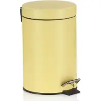 kela Monaco, 3 liter, Rond, Kunststof, Geel, Zonnig Geel, Pedaal