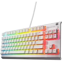 SteelSeries Apex 3 TKL Wit RGB Gaming-toetsenbord – Compact, toetsenbord zonder numeriek keypad