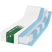 Dreamstar Pocketveringmatras 180x200 cm | 22 cm | H2/H3 | 7 zones | Ergo Flex TFK XXL Duo