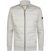 Petrol Industries Sweatvest lichtgrijs / zwart