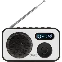 Adler AD 1906, Reisradio, AM, FM, 87,5 - 108 MHz, 522 - 1620 kHz, 0,8 W, LCD-display