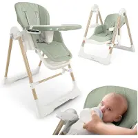Nukido 700803 Kinderstoel en wipstoel Elite 3-in-1, groen