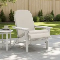 vidaXL Kussen voor Adirondack-stoel GEMERT 100% Polyester Wit