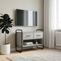 vidaXL Tv-meubel 60 x 30 x 50 cm Grijs Sonoma Bewerkt hout