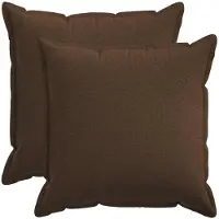 vidaXL Kussensloop 2 st HOUTEN Bruin 70 x 70 cm Faux Linnen