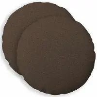 vidaXL Kussensloop 2 st HEERLEN Taupe Diam. 40 cm Stof