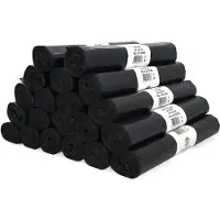Knapzak Vuilniszakken Ongeperforeerd | LDPE | Grijs | 60 liter (20 rollen à 20 zakken)