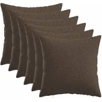 vidaXL Kussensloop 6 st HEERLEN Taupe 30 x 30 cm Stof