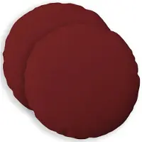 vidaXL Kussensloop 2 st HEERLEN Wijnrood Diam. 60 cm Stof
