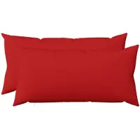 vidaXL Kussensloop 2 st HEERLEN Rood 40 x 70 cm Stof