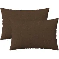 vidaXL Kussensloop 2 st HEERLEN Bruin 50 x 80 cm Stof
