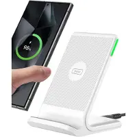 Iniu Draadloze oplader, 15W snelle inductielader met LED-indicator