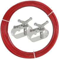 Merkloos 30 meter span-kabel voor zwembadafdekkingen, met 2 spanmechanismen
