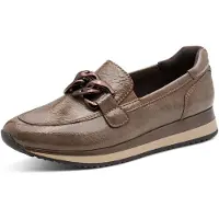 Jana Damen slippers, elegant, veganistisch, kleur: steen (grijs), maat 38