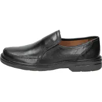 Sioux Huisschoen 'Slipper Herren 25970 Echtleder in schwarz' zwart