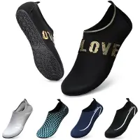 Merkloos Antislip waterschoenen voor dames en heren, sneldrogend