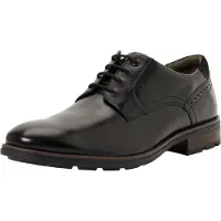 Clarks Emmet Plain, herenmodel, glad leer, kleur: bijenwas, maat: 10