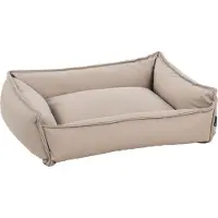 Flamingo Korb, lederen mand - Stijlvol en comfortabel - Rechthoekig - Beige, 65x50x20 cm