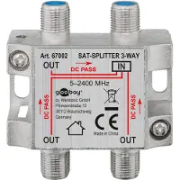 Goobay SAT Distributor, 3-way