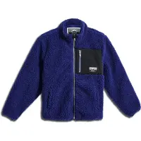 Hummel Fleece jas 'Venture' navy / zwart