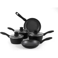 Russell Hobbs RH02814EU7 Kookpan-set, metallic marmerlook - Anti-aanbak koekenpan-set