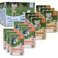 Bozita Kitten met vlees & vis in saus multipack natvoer kat 12 x 85 g
