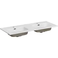 Comad Keramische wastafel, meubelmodel, 121x46 cm, wit, glanzend, rechthoekig