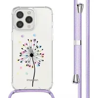 IMoshion Design hoesje met koord voor de Apple iPhone 15 Pro - Sandstone Dandelion