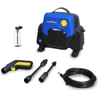 Goodyear - Compacte hogedrukreiniger, 1400 Watt, 100 bar, 4,5 liter per minuut. Inclusief pistool en turbuizer