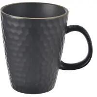 Orion Zwarte keramische beker, "TEA TIME", 420 ml - vaatwasmachinebestendig