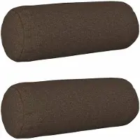 vidaXL Kussensloop 2 st HEERLEN Taupe Ø 15 x 40 cm Stof